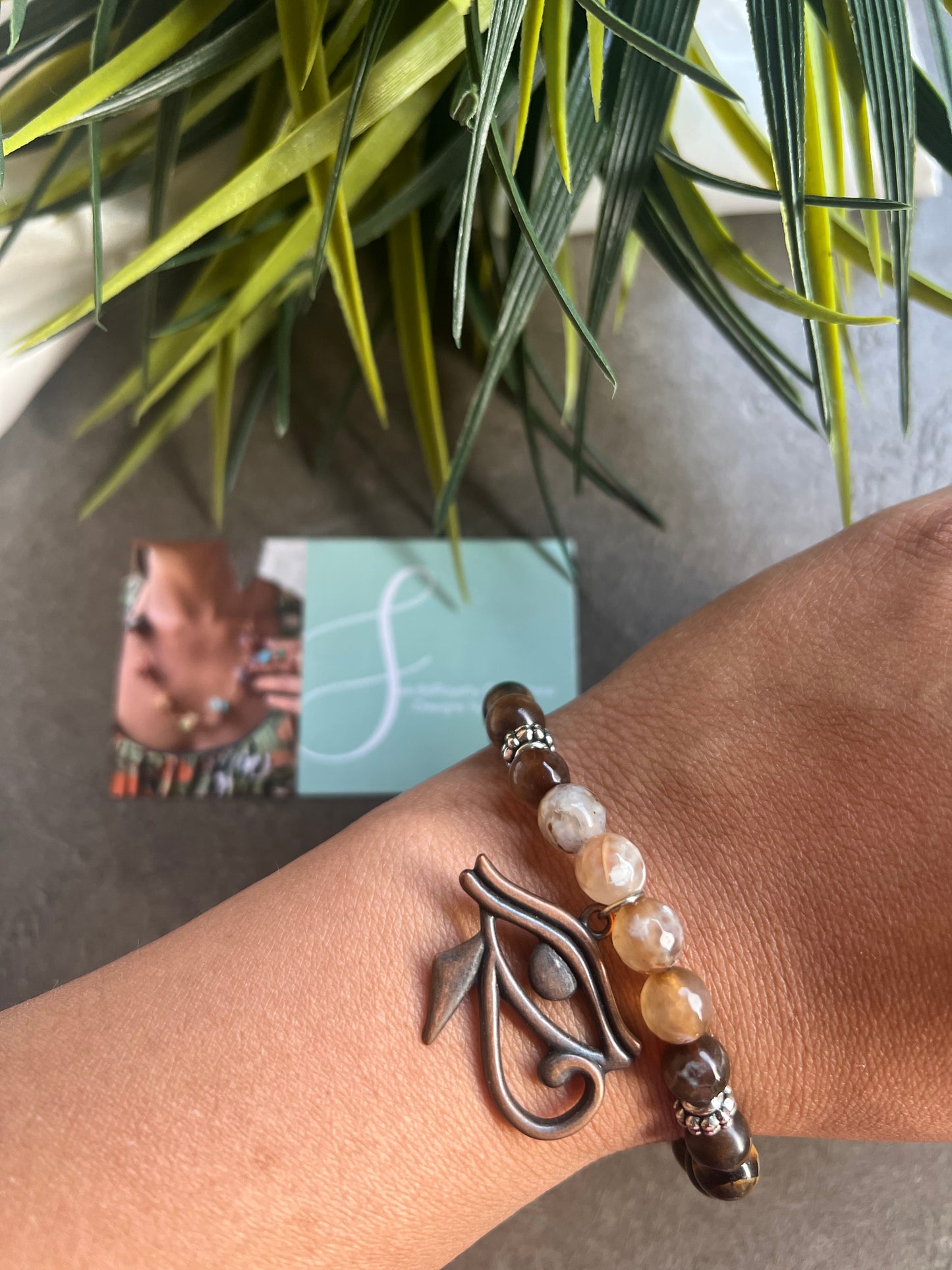 Eye of Horus Stone Bracelet