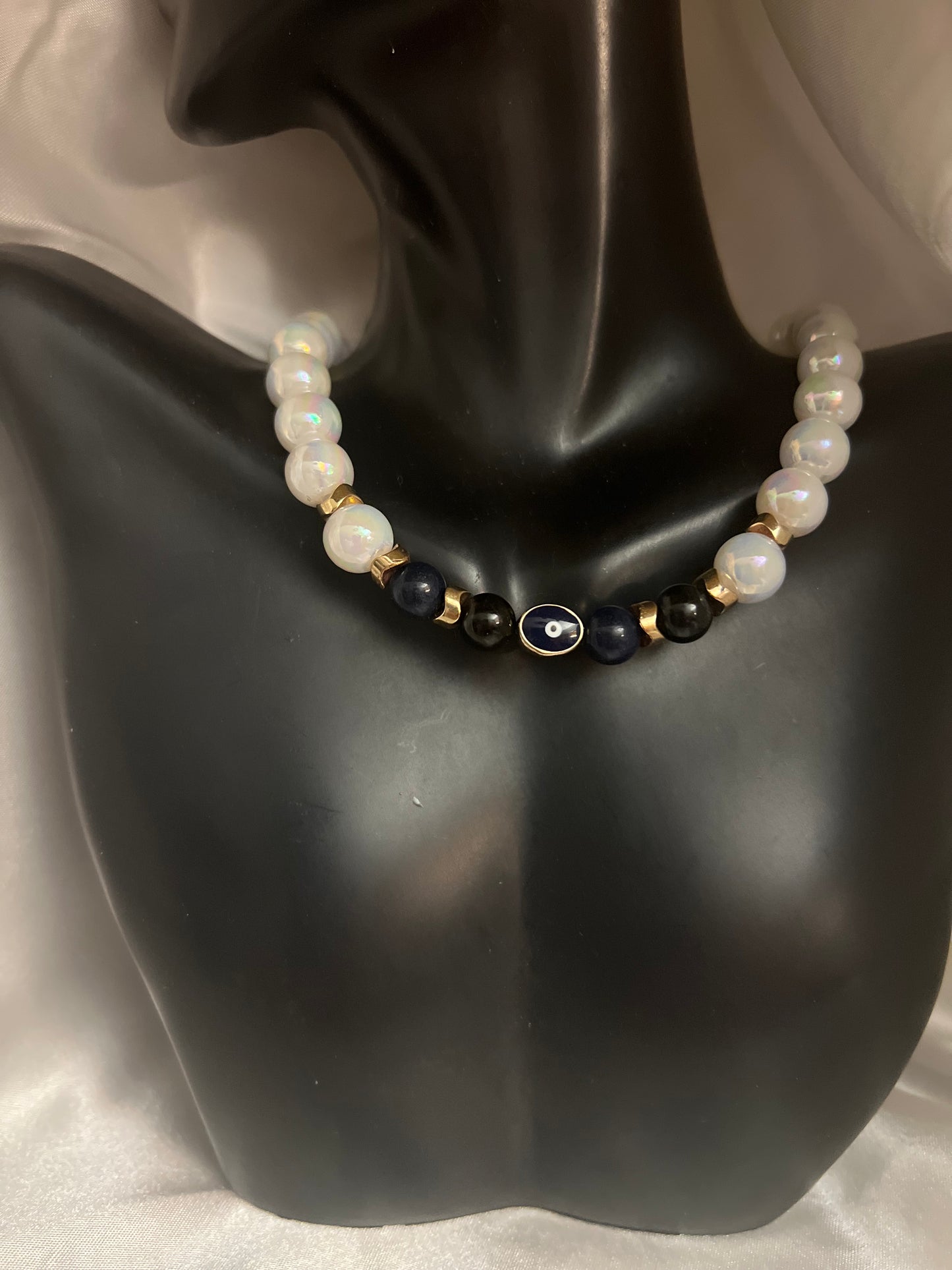 Unisex Evil Eye Pearl