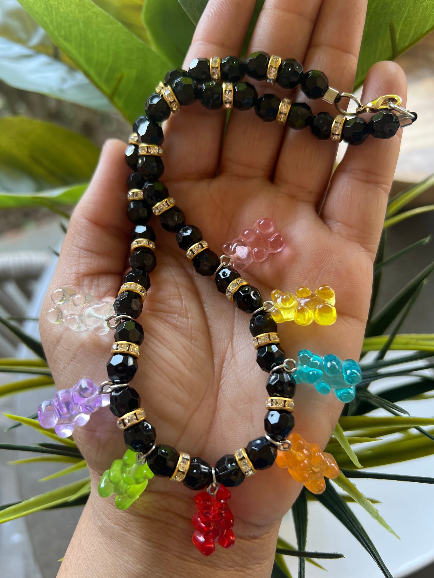 Multicolor Bear Necklace