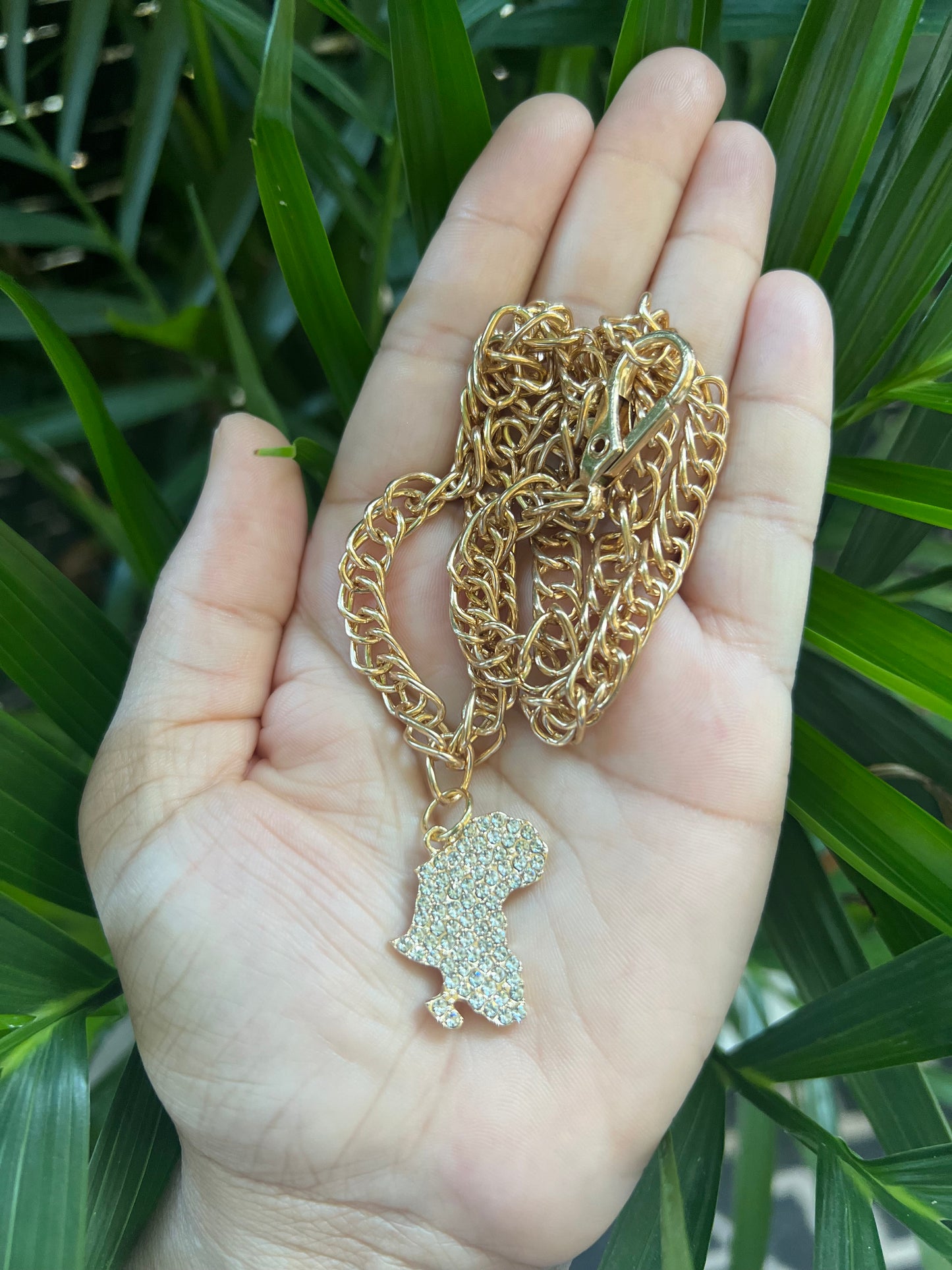 Gold plated Africa Necklace