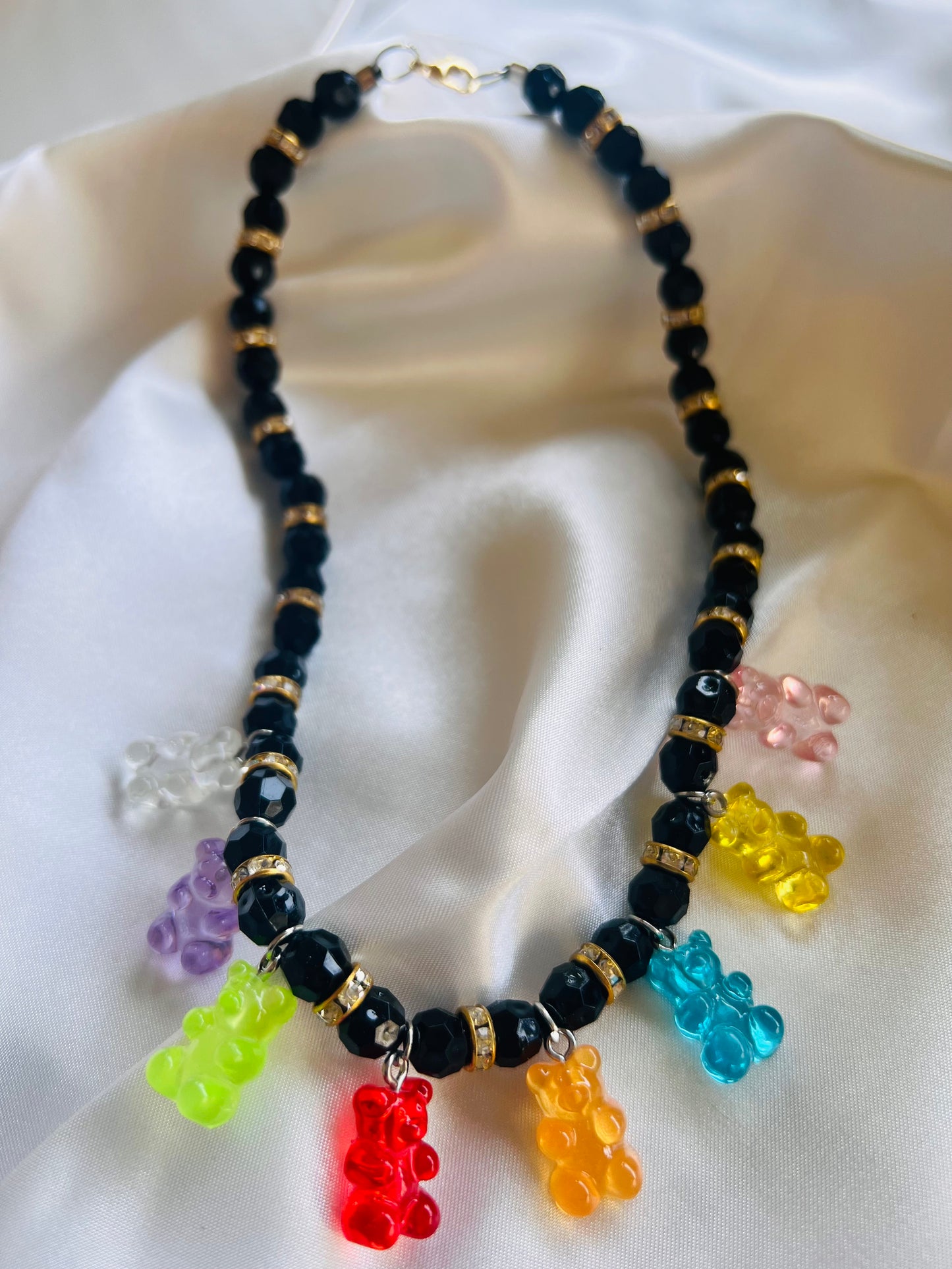 Multicolor Bear Necklace