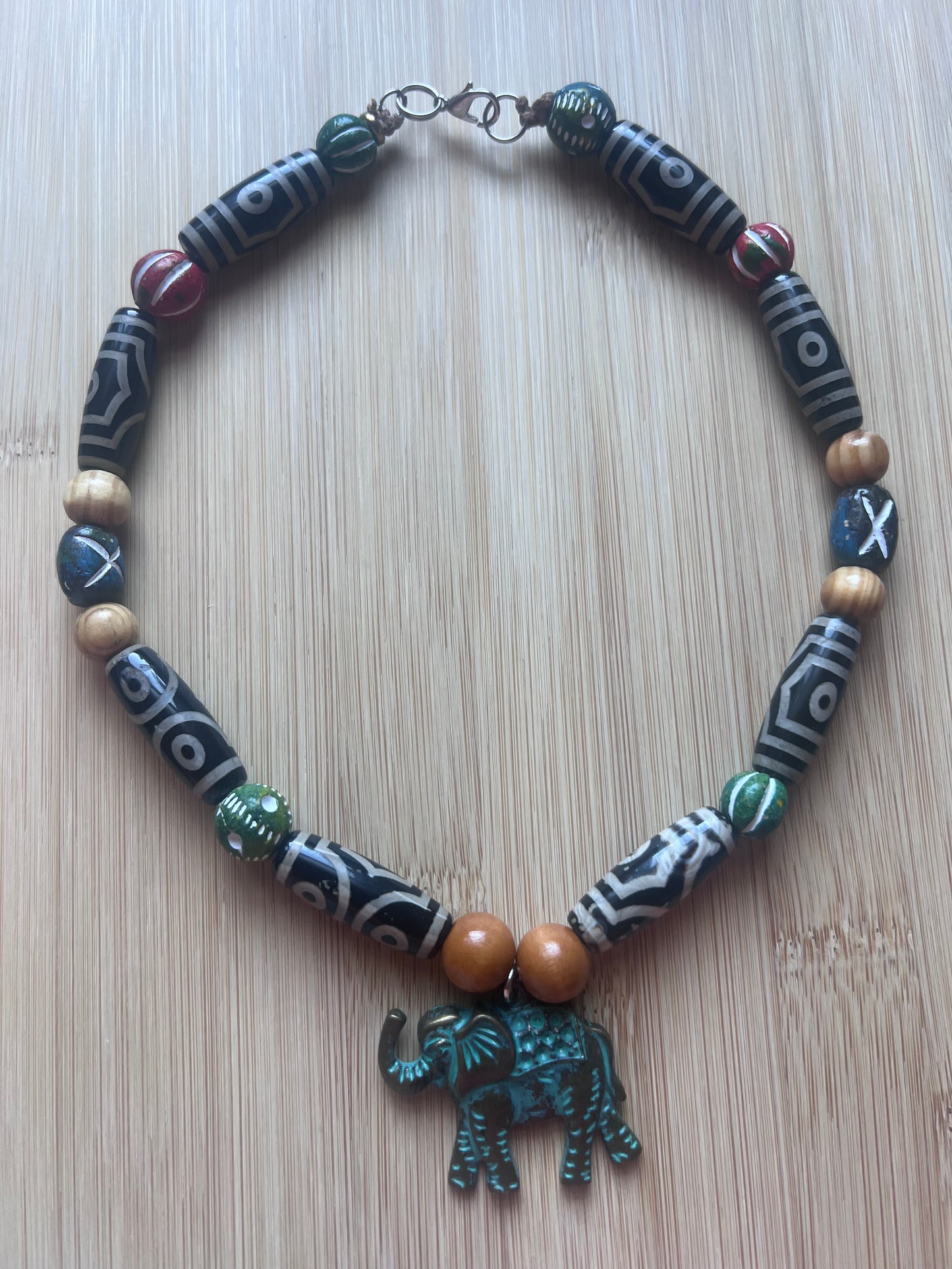 Tribal Elephant Necklace