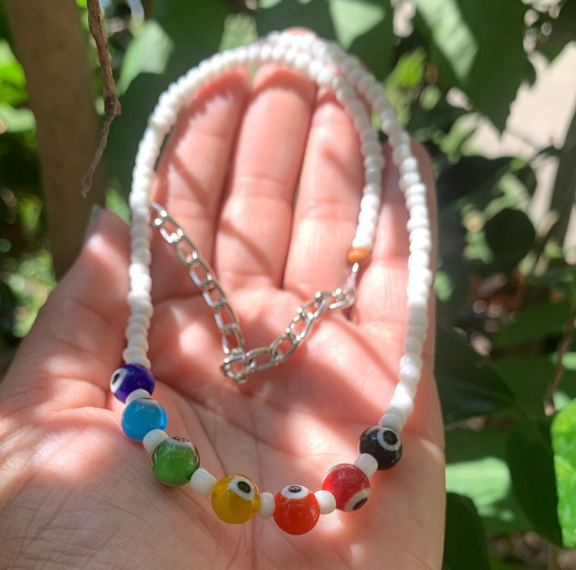 Evil Eye Chakra Necklace
