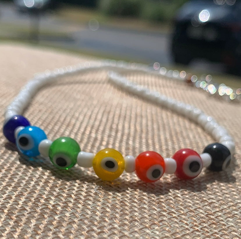 Evil Eye Chakra Necklace