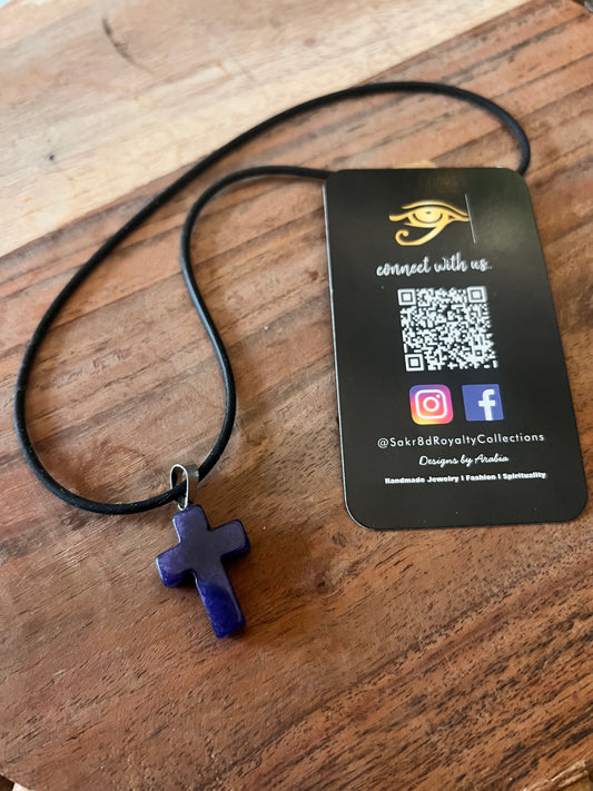 Lapis Lazuli Cross Necklace